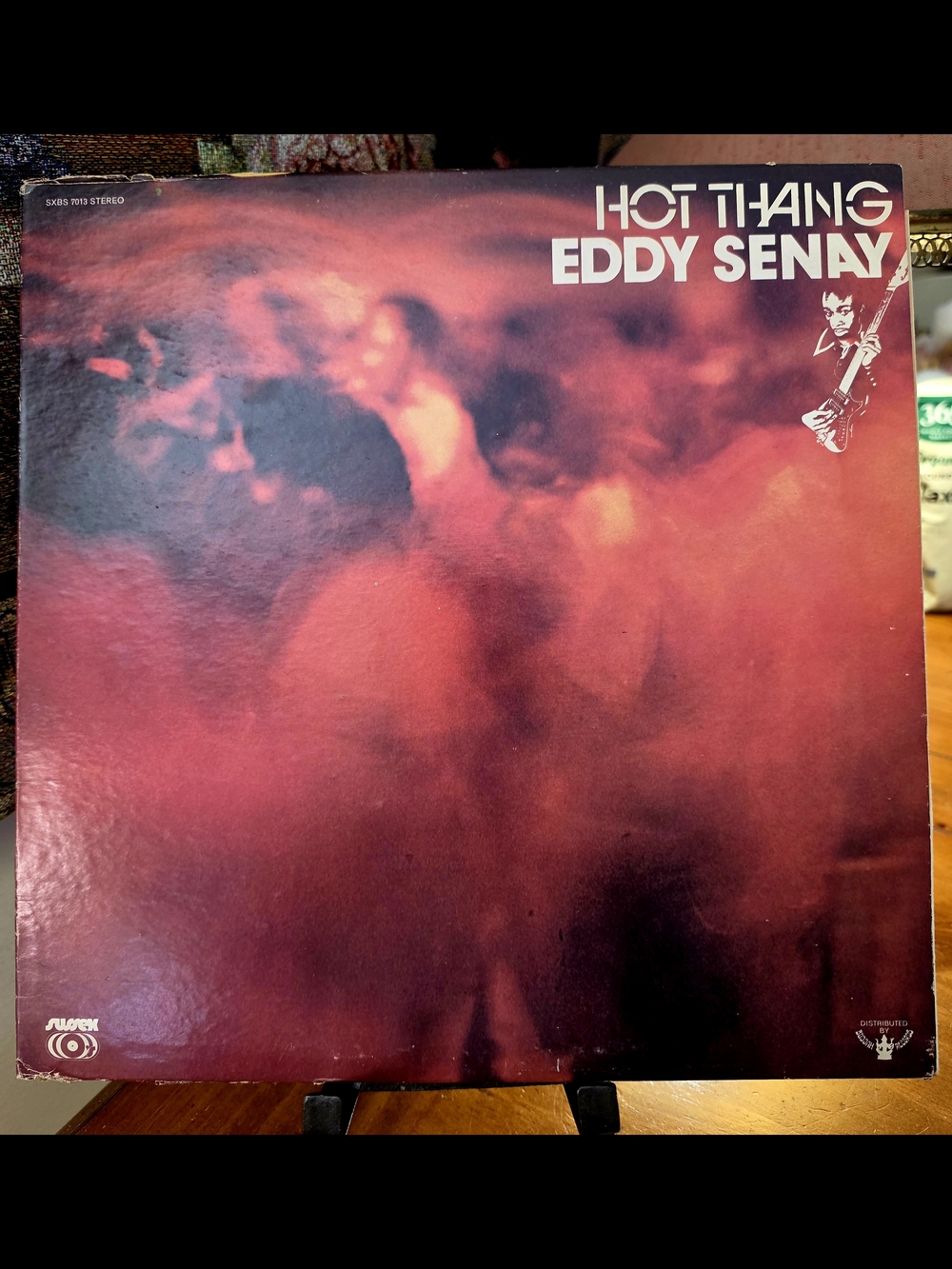 Hot Thang Eddy Senay Vinyl Record - Red/Maroon Album Cover 1972